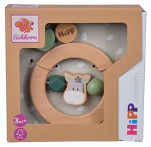 Zornăitoare si jucării dentiție - Zornăitoare din lemn Baby HiPP Ring Grapper Eichhorn pentru bebelușii de la 3 luni_1