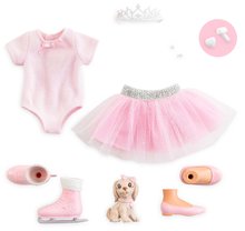 Păpuși de la 4 ani - Păpușa Valentine Ballerina Set Corolle Girls cu păr blond lung și un căine 28 cm 6 accesorii de la 4 ani_0