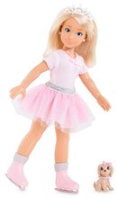 Păpuși de la 4 ani - Păpușa Valentine Ballerina Set Corolle Girls cu păr blond lung și un căine 28 cm 6 accesorii de la 4 ani_1