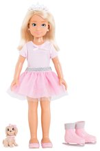 Lalka Valentine Ballerina Set Corolle Dziewczynki Z długimi blond włosami i psem o wzroście 28 cm 7 dodatków od 4 lat.