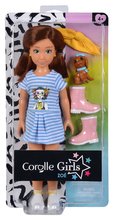Puppen ab 4 Jahren - Puppe Zoé Nature & Adventure Set Corolle Girls mit braunen Haaren und mit einem Hund 28 cm 6 Zubehör ab 4 Jahren_0