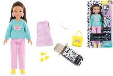 Puppen ab 4 Jahren - Puppe Luna Shopping Set Corolle Girls mit langen braunen Haaren 28 cm 6 Zubehör ab 4 Jahren_3