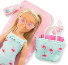 Bábiky od 4 rokov - Bábika Valentine Beach Set Corolle Girls s blond vlasmi 28 cm 5 doplnkov od 4 rokov_3