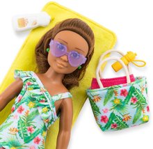 Poupées à partir de 4 ans - Kit Poupée Melody Beach Girls Corolle aux cheveux bruns, 5 accessoires, 28 cm, dès 4 ans_2