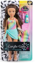 Bábiky od 4 rokov - Bábika Luna Beach Set Corolle Girls s dlhými hnedými vlasmi 28 cm 5 doplnkov od 4 rokov_4