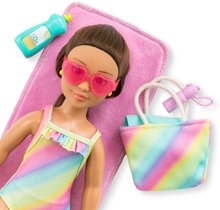 Lalki od 4 roku życia - Lalka Luna at the Beach Set Corolle Girls z długimi brązowymi włosami 28 cm 5 akcesoriów od 4 lat_1