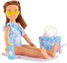 Lalki od 4 roku życia - Lalka Zoé at the Beach Set Corolle Girls z brązowymi włosami 28 cm 5 akcesoriów od 4 lat_1