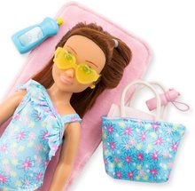 Poupées à partir de 4 ans - Kit Poupée Zoé Beach Girls Corolle aux cheveux bruns, 5 accessoires, 28 cm, dès 4 ans_1