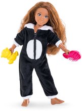 Panenky od 4 let - Panenka Mélody Pyjama Party Set Corolle Girls s dlouhými hnědými vlasy 28 cm 7 doplňků od 4 let_1
