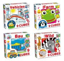 Otroške pravljične kocke - Pravljične kocke Prevozna sredstva Dohány 9 delov_2