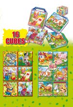 Otroške pravljične kocke - Pravljične kocke Domače živalce Dohány 16 delov_1