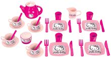 Staré položky - Velký čajový set Hello Kitty Écoiffier růžovo-červený s 33 doplňky_5