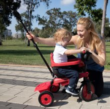 Rowerki trójkołowe od 10 miesiąca - Rowerek trójkołowy z koszykiem na butelkę Breeze S Red 3w1 SmarTrike z tłumikiem i wolnobiegiem, czerwona od 10 miesięcy_0