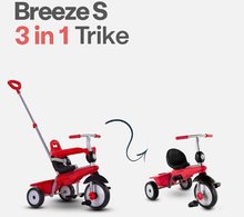 Tricikli od 10. meseca - Tricikel Breeze TouchSteering SmarTrike z blažilcem tresljajev rdeč od 10 do 36 meseca_1