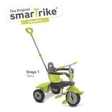 Trojkolky od 10 mesiacov -  NA PREKLAD - Triciclo Breeze Touch Steering 3v1 smarTrike Con amortiguador y suspensión libre, gris-verde desde 10 meses_1