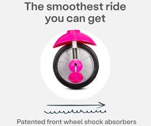 Triciclete de la 10 luni - Tricicletă cu tijă de ghidare Lollipop Pink SmarTrike cu amortizor și roată liberă roz de la 10 luni_2