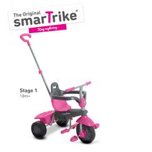 Tříkolky od 10 měsíců - Tříkolka Breeze Touch Steering smarTrike růžovo-šedá od 10 měsíců_1