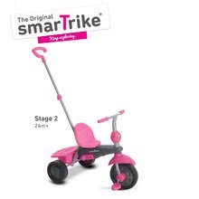 Triciklik 10 hónapos kortól - Tricikli Breeze Touch Steering smarTrike rózsaszín-szürke 10 hó-tól_2