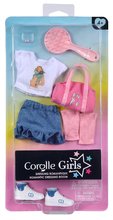 Vêtements pour poupées - Ensemble vêtements Romantic Dressing Room Corolle Girls pour poupée 28 cm, 7 accessoires, dès 4 ans_0