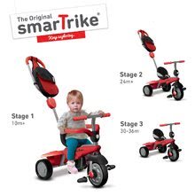 Triciklik 10 hónapos kortól - Tricikli Breeze GL 3in1 Red Touch Steering smarTrike piros-fekete 10 hó-tól_1