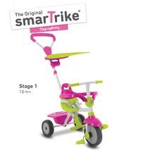 Triciclete de la 10 luni - Tricicletă Zip Plus 4in1 TouchSteering SmarTrike roz cu roți din cauciuc EVA de la 10 luni_1