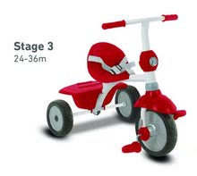 Triciclete de la 10 luni - Tricicletă Zip Red Plus 4in1 TouchSteering SmarTrike cu roți din cauciuc EVA roșie de la 10 luni_2