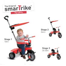 Trojkolky od 10 mesiacov - Trojkolka Carnival Touch Steering 3v1 smarTrike červená od 10 mes_2