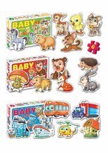 Puzzle pro nejmenší - Baby puzzle exotická zvířátka Dohány 6 obrázkové od 24 měsíců_0