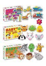 Puzzle pre najmenších - Baby puzzle Zvieratká a dopravné prostriedky Dohány 6-obrázkové od 24 mes_1