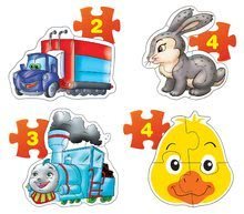 Puzzle pre najmenších - Baby puzzle Zvieratká a dopravné prostriedky Dohány 6-obrázkové od 24 mes_9