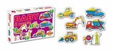 Puzzle pro nejmenší - Baby puzzle stavební stroje Dohány 6obrázkové od 24 měsíců_0