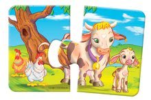 Puzzle pre najmenších - Baby puzzle Duo Farma Dohány 2-obrázkové 8x2 dieliky od 24 mes_1