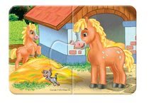 Bébi puzzle - Baby puzzle Duo Farm Dohány 8 képpel 8x2 részes 24 hó-tól_2