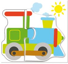 Bébi puzzle - Baby First puzzle Közlekedési járművek Dohány 4-képpel 24 hó-tól_1