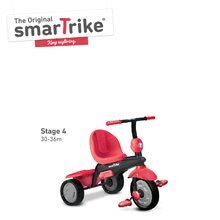 Triciklik 10 hónapos kortól - Tricikli Glow Touch Steering 4in1 Black&Red smarTrike piros-fekete 10 hó-tól_12