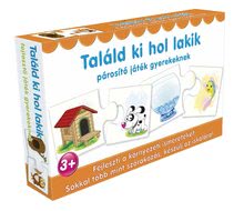 Družabne igre za otroke - Poučna družabna igra Ugani, kje živijo Dohány 4 jezikovne verzije_1
