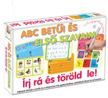 Naučná hra Písmena ABC a první slova - napiš a smaž Dohány (jazykové verze SR, CR, HU, RO) od 3 let