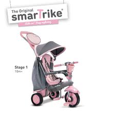 Tricikli od 10. meseca - Tricikel Swing smarTrike 4v1 Pink TouchSteering rožnato-siv od 10 mes_0