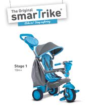Tricikli za djecu od 10 mjeseci - SMART TRIKE 6500300 Trojkolka SWING 4v1 BLUE TouchSteering s tlmičom a voľnobehom + UV filter  modro-šedá od 10-36 mesiacov _0