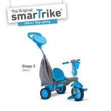 Tricikli za djecu od 10 mjeseci - SMART TRIKE 6500300 Trojkolka SWING 4v1 BLUE TouchSteering s tlmičom a voľnobehom + UV filter  modro-šedá od 10-36 mesiacov _2