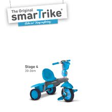 Tricikli za djecu od 10 mjeseci - SMART TRIKE 6500300 Trojkolka SWING 4v1 BLUE TouchSteering s tlmičom a voľnobehom + UV filter  modro-šedá od 10-36 mesiacov _3