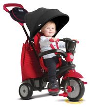 Triciclete de la 10 luni - Triciletă SWING DLX 4in1 Red TouchSteering smarTrike cu amortizor rulare liberă+cu filtru UV roşu-negru de la 10 luni_2