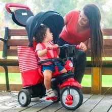 Kinderdreiräder ab 10 Monaten - Dreirad SWING DLX 4in1 Red TouchSteering smarTrike mit Schalldämpfer und Leerlauf + UV-Filter rot-schwarz ab 10 Monaten_0