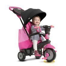 Triciclete de la 10 luni - Tricicletă SWING DLX 4in1 Pink TouchSteering smarTrike cu amortizor rulare liberă+ cu filtru UV roz de la 10 luni_1