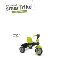 Triciclete de la 10 luni - Tricicletă Deluxe Green Touch Steering 4in1 smarTrike cu amortizor și 2 genți verde-negru de la 10 luni_1