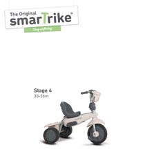 Triciclete de la 10 luni - Tricicletă Swing 4in1 Grey TouchSteering smarTrike cu amortizor, roată liberă şi filtru UV gri-crem de la 10 luni_3