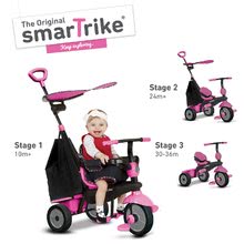 Tricikli za djecu od 10 mjeseci - Tricikl Delight Touch Steering 3u1 smarTrike ružičasti od 10 mjeseci_3