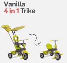 Tricikli od 10. meseca - Tricikel s torbo Vanilla Green SmarTrike z visokim naslonom in 3-točkovnim varnostnim pasom od 10 mes_0