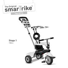 Trojkolka Vanilla smarTrike TouchSteering so slnečníkom čierno-biela od 10 mes