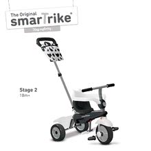 Triciklik 10 hónapos kortól - Tricikli Vanilla Touch Steering smarTrike napellenzővel fekete-fehér 10 hó-tól_1